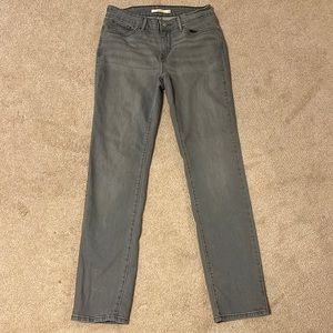 Grey levis 712 slim jeans